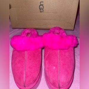 Used pink slip on ugg slippers
